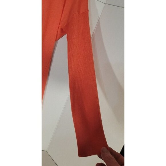 Caslon Sweater Women's Turtleneck Tunic Sweater Medium Coral beachy casual overs - Picture 7 of 7